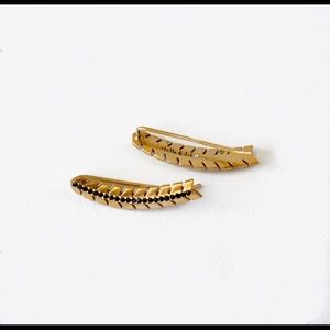Stella & Dot Gold Ear Climbers